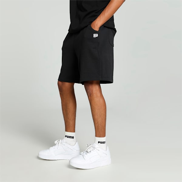 DOWNTOWN Men's Relaxed Fit 8" Shorts, PUMA Black, extralarge-IND